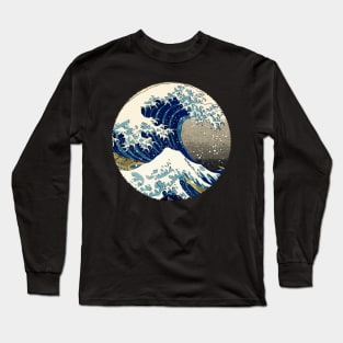 Legendary Great Wave off KANAGAWA abstract style retouched artwork Long Sleeve T-Shirt